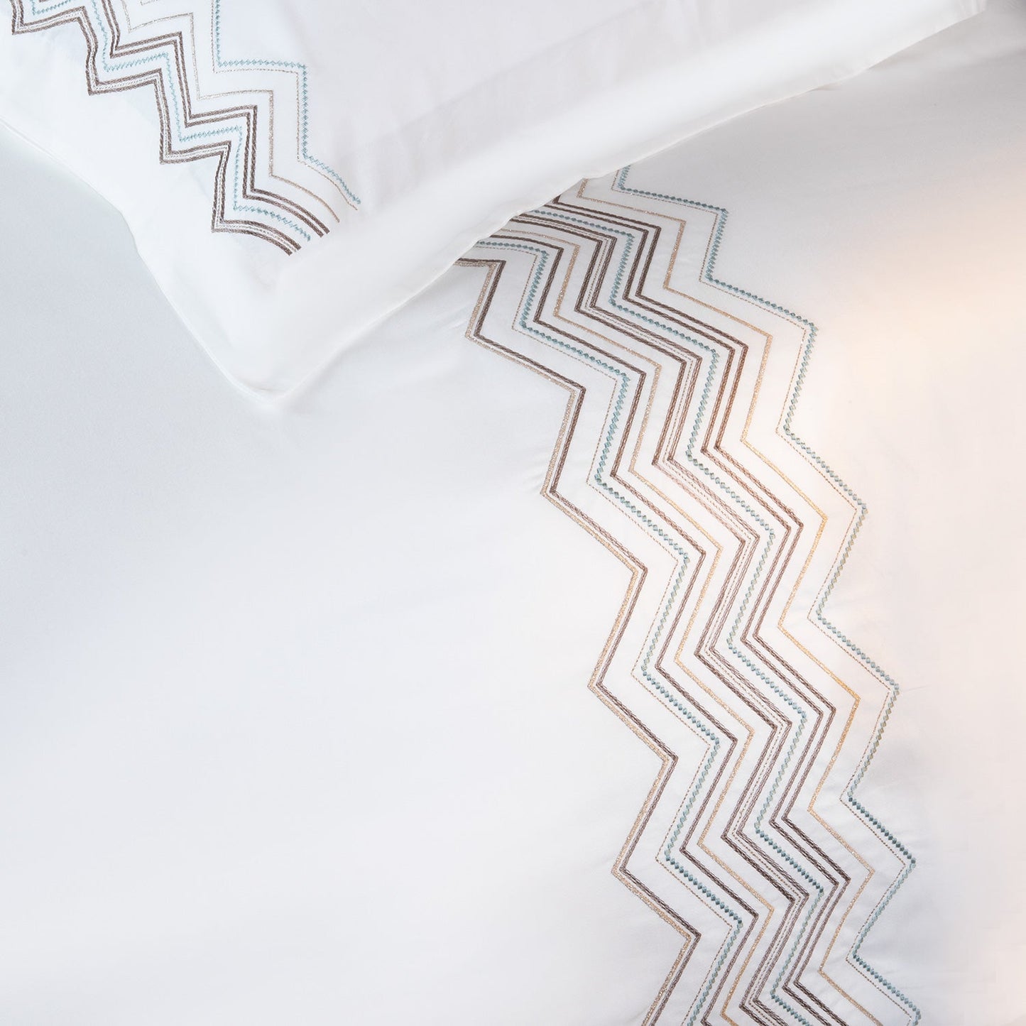 Dekbedovertrekset | Rayas - Ecru | Bamboe & Katoen - Pure Harmony