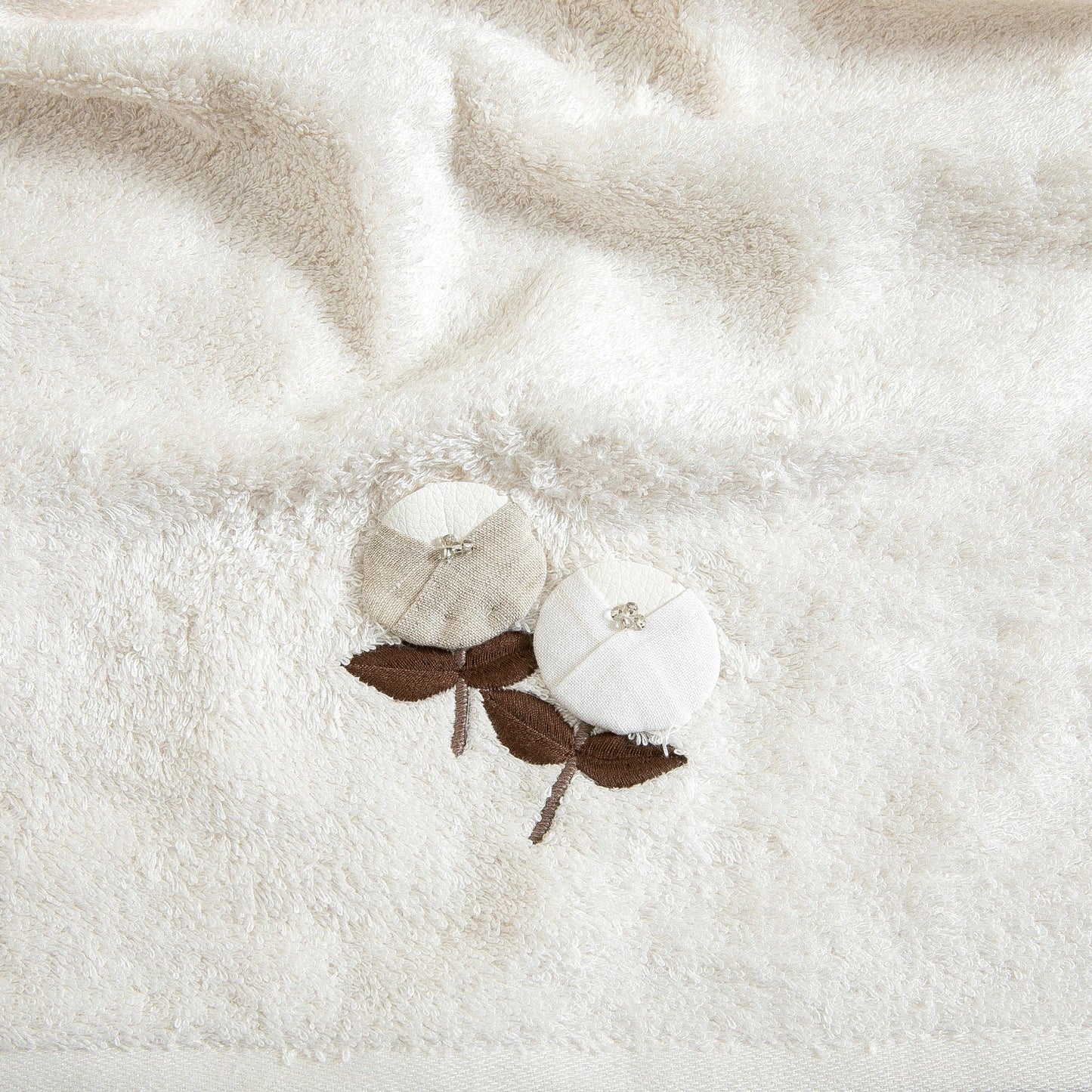 Handdoek | Bruto - Ecru | Bamboe & Katoen - Pure Harmony