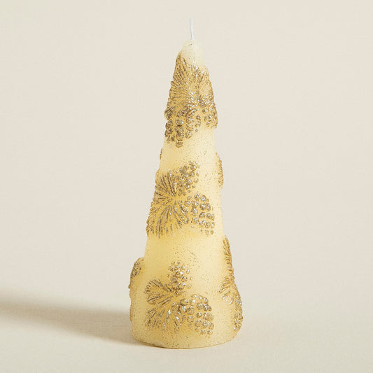 Candle | Pinecone - Gold