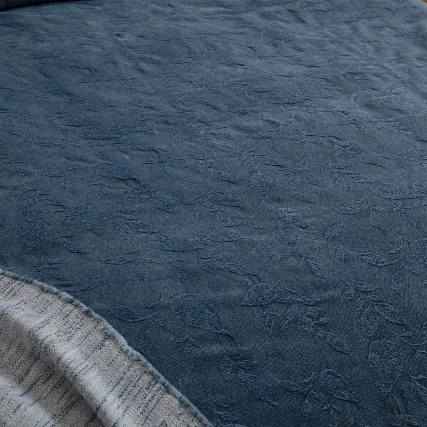 Bedsprei Set | Folha - Donkerblauw | Linnen & Katoen - Pure Harmony