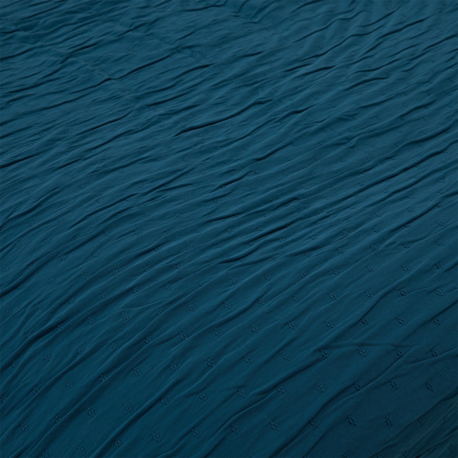 Bedsprei Set | Leron - Petrolblauw | 100% Katoen - Pure Harmony