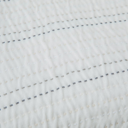 Bedsprei Set | Stitch - Wit | Linnen & Katoen - Pure Harmony