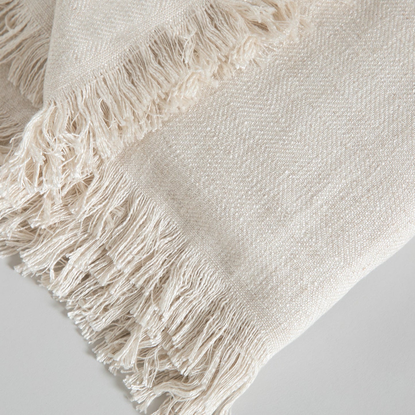 Bedsprei | Simple - Beige | Viscose & Linnen - Pure Harmony