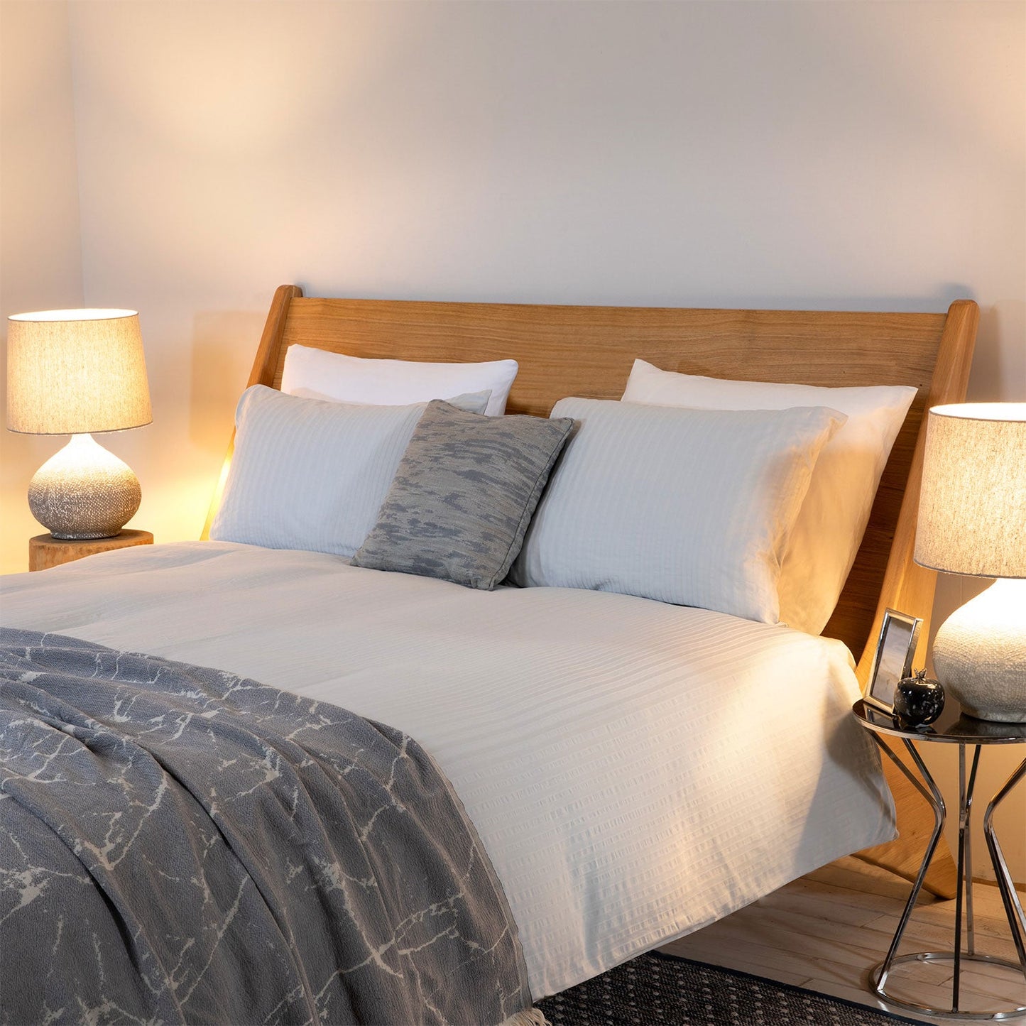 Dekbedovertrekset | Claudia - Rookgrijs | Bamboe & Katoen - Pure Harmony