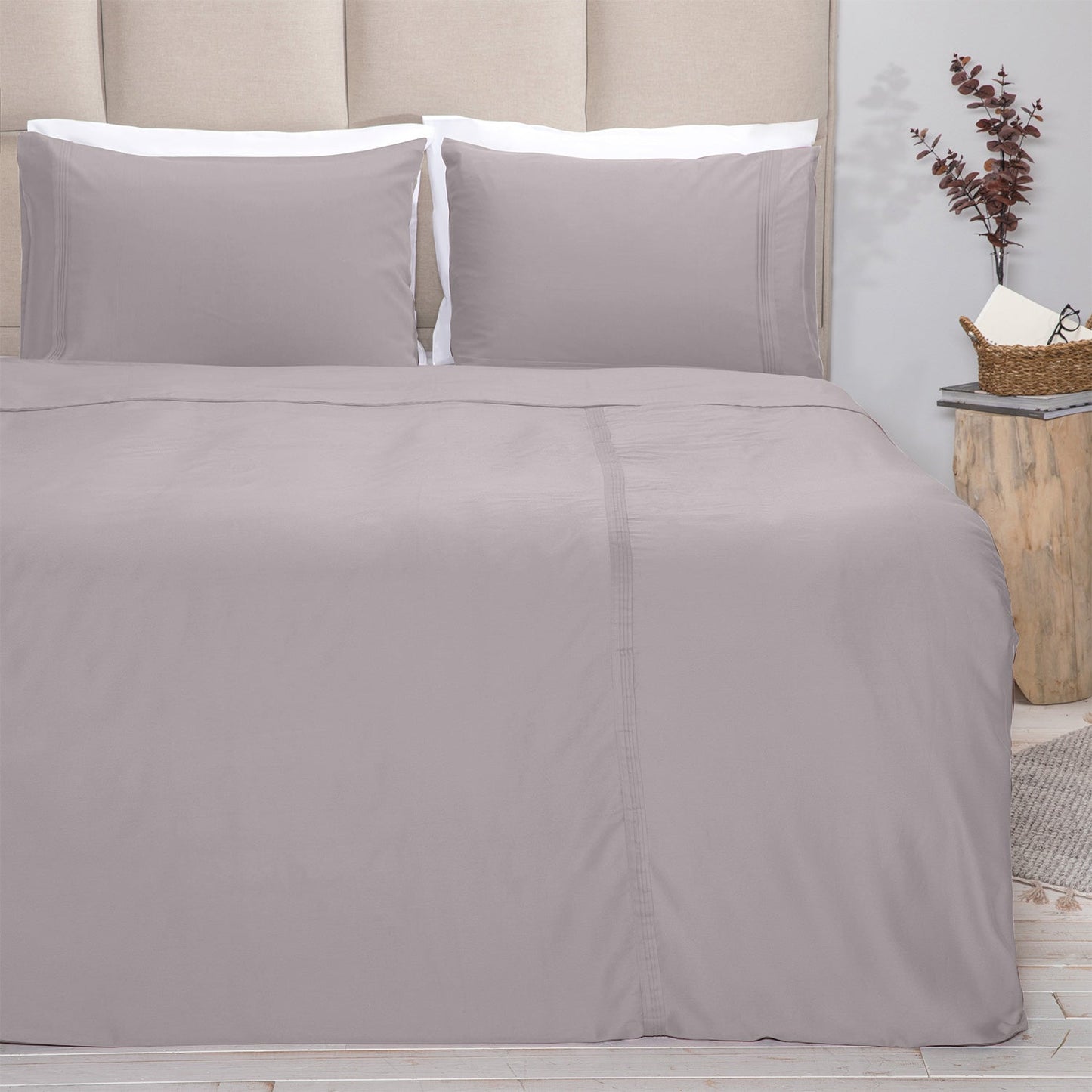 Dekbedovertrekset | Cleto - Mistgrijs | Bamboe & Katoen - Pure Harmony