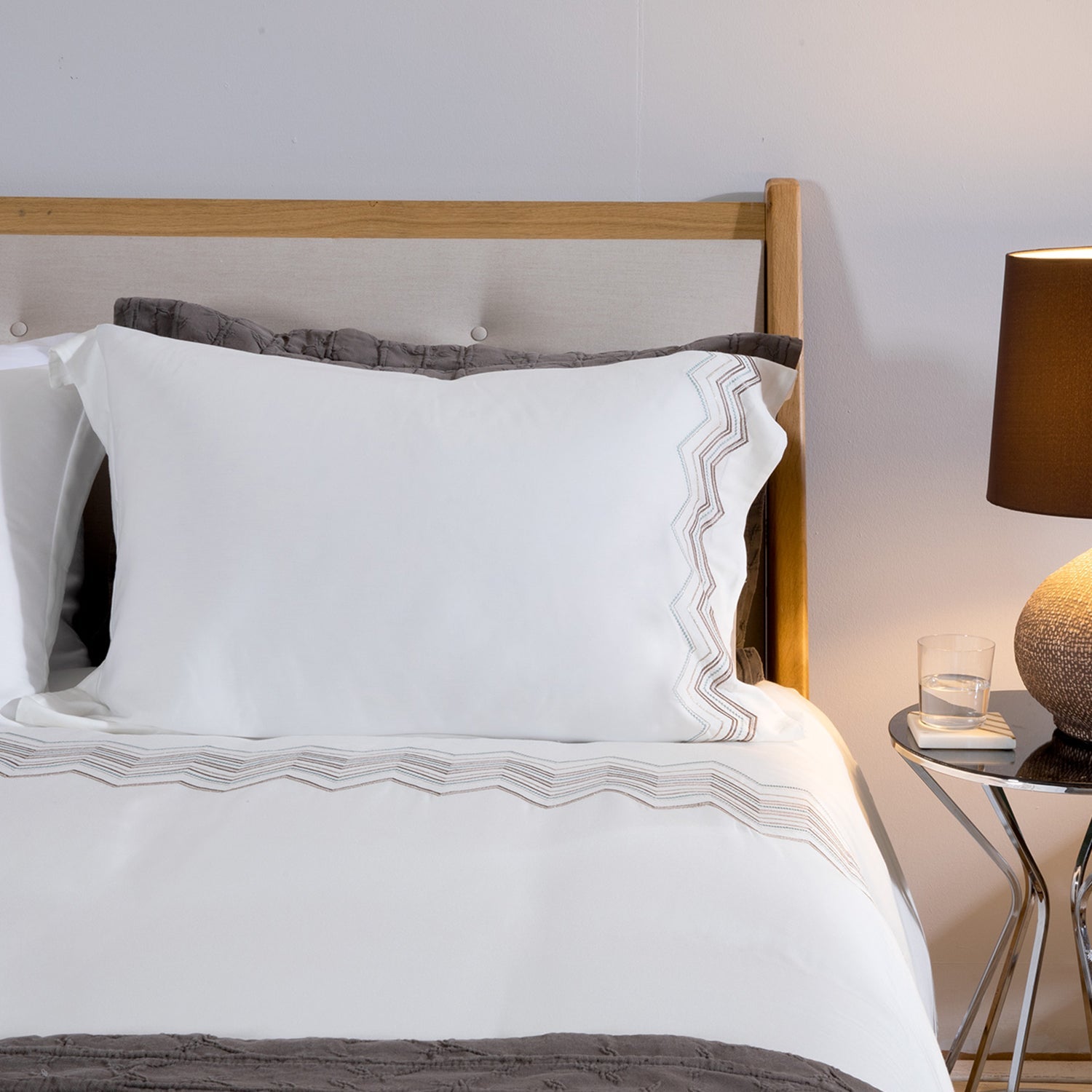 Dekbedovertrekset | Rayas - Ecru | Bamboe & Katoen - Pure Harmony