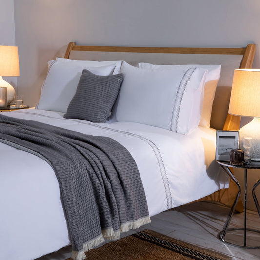 Dekbedovertrekset | Respeito - Wit | Bamboe & Katoen - Pure Harmony