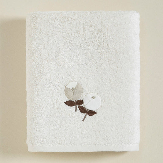 Handdoek | Bruto - Ecru | Bamboe & Katoen - Pure Harmony