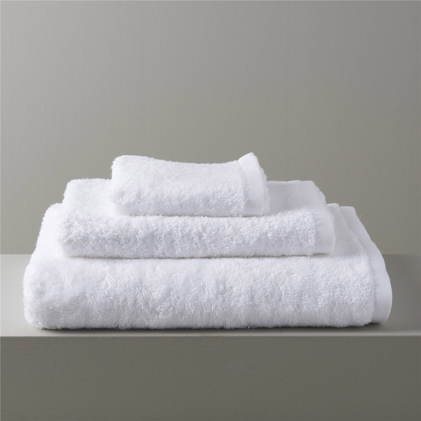 Handdoek | Solid - Wit | Bamboe & Katoen - Pure Harmony