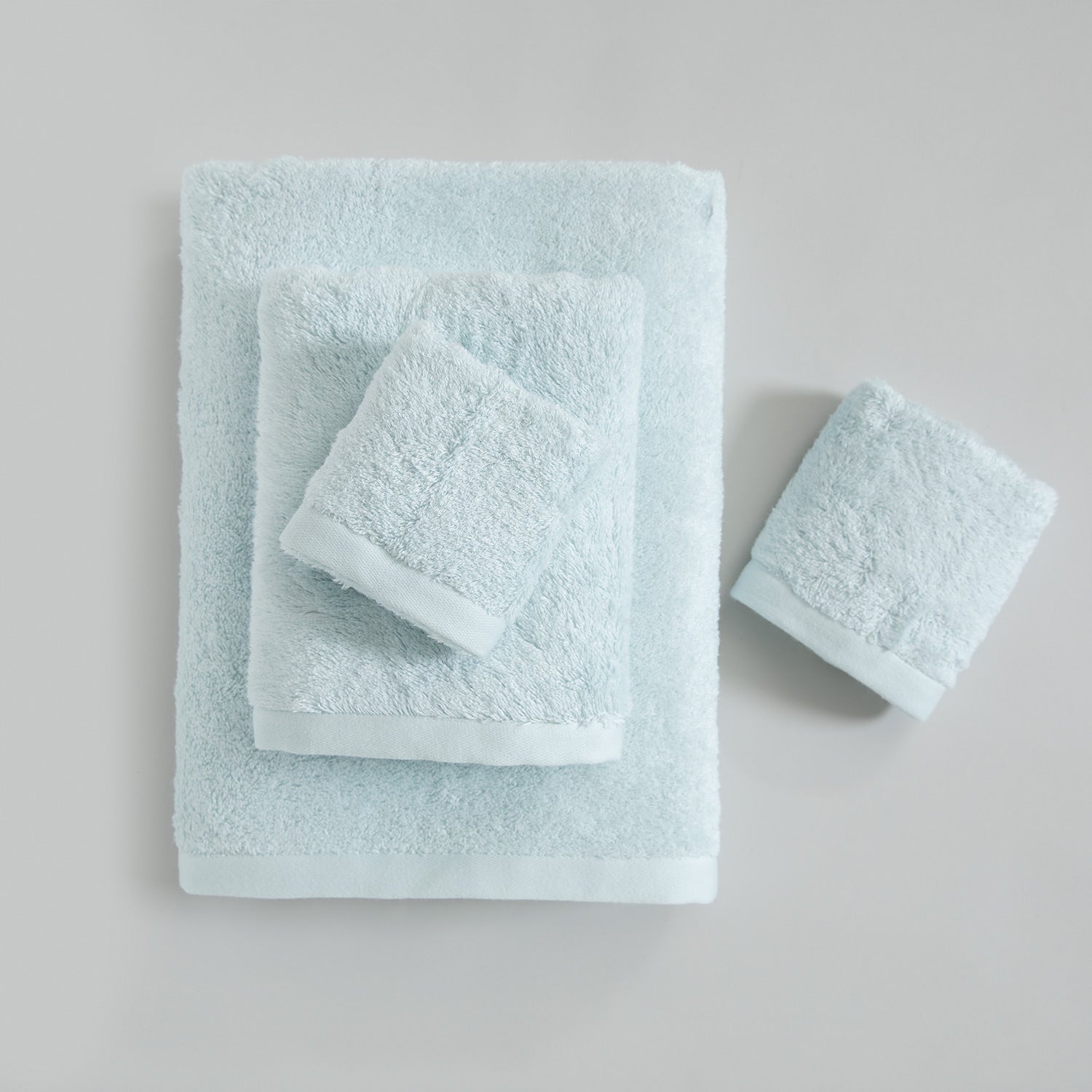 Handdoekenset | Solid - Lichtaqua | Bamboe & Katoen - Pure Harmony